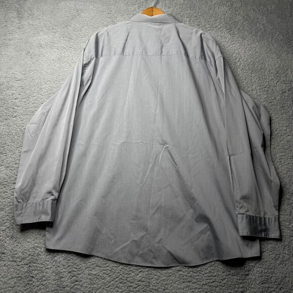 Kenneth Cole Reaction Shirt Men's 2XL Gray Long Sleeve Dress Button Up - Picture 2 of 7